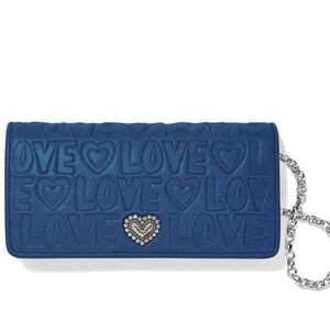 NWOT Brighton Madly in Love Rockmore Wallet ,Light ocean